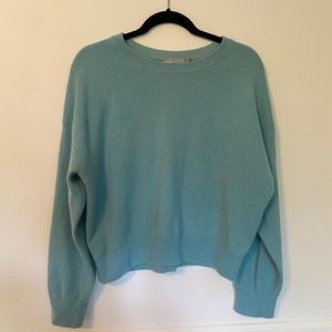 Aqua blue Vince cashmere sweater